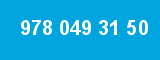 978 049 31 50 978 049 31 50